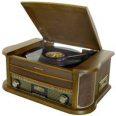 Soundmaster NR565DAB USB Turntable Oak
