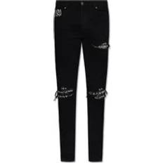 Amiri Men Jeans Amiri Skinny Jeans, male, Black, Animal Effect Pants