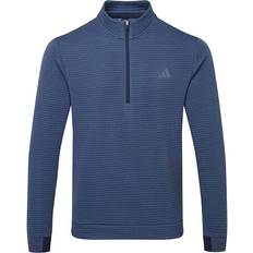 Blue - Golf Jumpers adidas Ultimate365 DWR Textured 1/4 Zip Golf Pullover