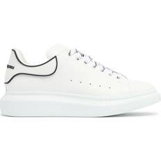 Alexander McQueen Exaggerated Sole Rubber Trimmed Leather Sneakers - White