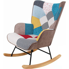 Multicolored Rocking Chairs George Oliver Accent 37.8 H X 35.4 W X 26 D Rocking Chair