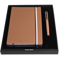 HUGO BOSS Camel A5 Notebook and Rollerball Pen Set