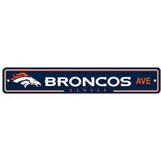 Fremont Die NFL Denver Broncos Team Sign 4 x 24 Street Sign