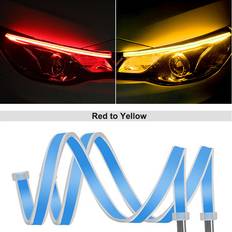 Aihontai 2pcs 12V LED DRL Daytime Running Strip