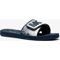 Michael Kors Slides Michael Kors Palmer Ombré Signature Logo Slide Sandal Blue