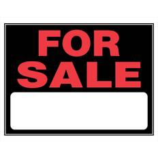 For Sale Sign 15x19 English Black 15 in H x 19 in W Pack 6