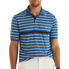 Recycled Fabric Polo Shirts Nautica Big & Tall Navtech Classic Fit Striped Polo - Windsurf Blue