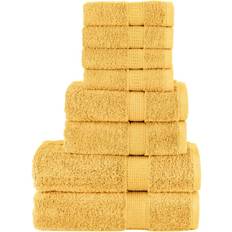 vidaXL Premium Handduk Guld (140x70cm)