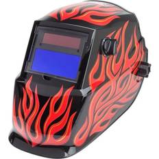 Motorcycle Equipment Lincoln Electric 249096 Red Steel Auto Darkening Helmet