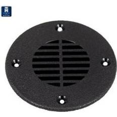 Sewer t-h-marine FD-4-DP Floor Drain and Vent Cover Black, 4"