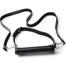 Lace and Leather Faux Leather Bit Gag