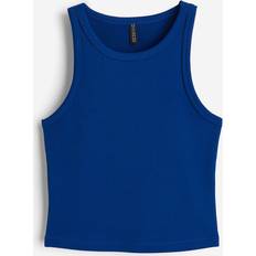 H&M Tank Tops H&M Ribbed Tank Top - Blue