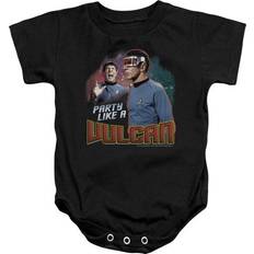 Children's Clothing Trevco Star Trek Party Like A Vulcan - Infant Snapsuit - Black