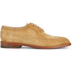 Manolo Blahnik Laced Oxford Manolo Blahnik Tamarak Suede Lace-Up Oxfords - Medium Brown