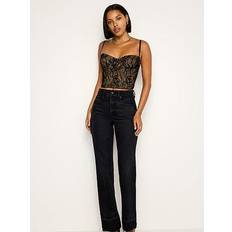 Nylon Corsés Good American Velvet Lace Bustier Top