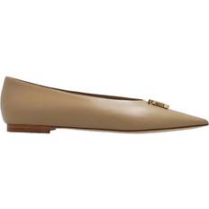 Burberry Low Shoes Burberry Ezra TB Monogram Motif Ballet Shoe - Brown