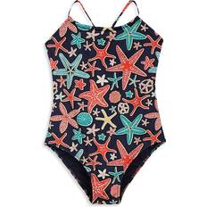 Swimsuits Children's Clothing Vilebrequin Gazette Starfish One Piece Swimsuit - Navy