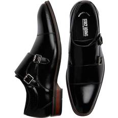 Oxford Stacy Adams Bayne Double Monk Strap Dress Shoes - Black