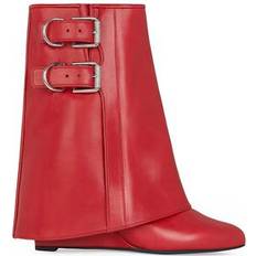 Givenchy Stivaletti Chelsea Givenchy Shark Lock Buckles Ankle Boots - Red