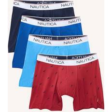 Pink Men's Underwear Nautica Men's Stretch Performance Boxer Briefs 4-Pack - Baltic Medium Wash