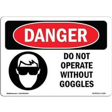 Office Supplies SignMission OSHA Danger Sign 12 x 18 in. - Do Not Operate