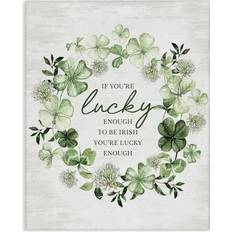 Lucky Wreath Canvas Wall 36 x 48 Framed Art