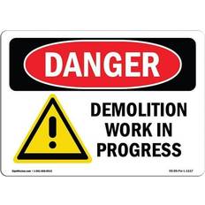 Office Supplies SignMission OSHA Danger Sign 12 x 18 in.