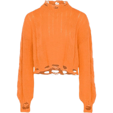 Mymo Women's Unruly Knitted Jumper - Orange