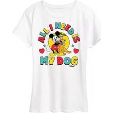 Clothing Disney Mickey Mouse & Pluto Plus Dog Graphic Tee