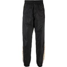 Versace Pants Versace Graphic-Stripe Taffeta Track Pants - Black