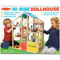 Melissa & Doug Toys Melissa & Doug Hi Rise Wooden Dollhouse & Furniture Set