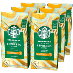 Whole Bean Coffee Starbucks Blonde Espresso Roast 200g 6pack