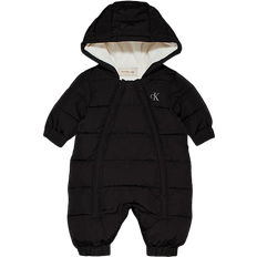 6-9M Buitenkleding Calvin Klein Gewatteerd Babypak Met Logoborduring - Zwart