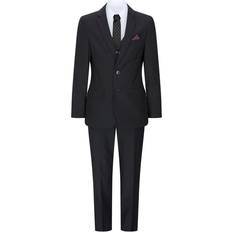 Black Suits Paul Andrew Boy's Classic Retro Suit 3-piece - Black