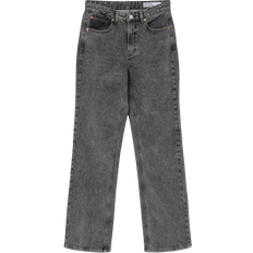 Vero Moda Tessa High Rise Straight Fit Jeans - Grey/Medium Grey Denim