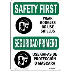 Multicoloured Workplace Signs SignMission OSHA Safety First Sign OS-SF-D-35-L 10888