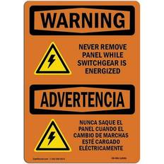 Office Supplies SignMission OSHA Warning Sign 12 x 18 in.