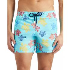 Men - Polyamide Swimwear Vilebrequin Men's Multi Turtle-Print Swim Shorts - Blue