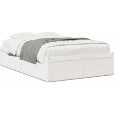 vidaXL Solid Pine Sengeramme 126.5x196.5cm