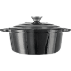 Nordwik Cast Iron Pot Round 2.5 L Black with lid