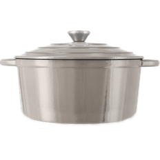 Nordwik Grytor Nordwik Gjutjärnsgryta Rund 5 L Toupe - Brun med lock 5 L