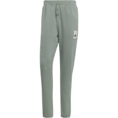 Grün - Herren Hosen Adidas Men's Lounge Fleece Pants - Silver Green