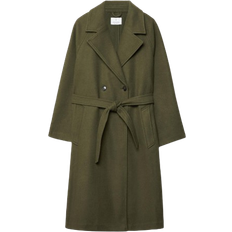 Stradivarius Trench Doux au Toucher - Kaki