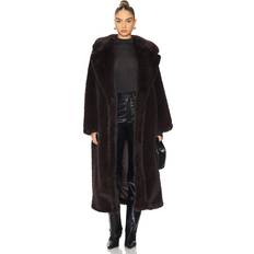 Coats Agolde Ebony Shearling Coat - Chocolate