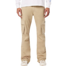 Flare - Men Trousers Hudson Walker Kick Flare Cargo - Khaki