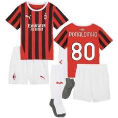 Soccer Uniform Sets Puma 2024-2025 AC Milan Home Mini Kit (Ronaldinho 80) Red 5-6 Years