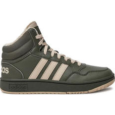 Tessuto Scarpe per Bambini Adidas Sneakers adidas Hoops Mid 3.0 - Verde