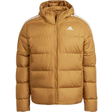 Homme - Marron Vêtements d'extérieur Adidas Essentials Midweight Down Hooded Jacket - Mesa/White