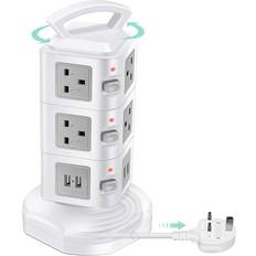 Surge Protection Power Strips Glcon XL-Z6X1-B1I8 10-Way 3m