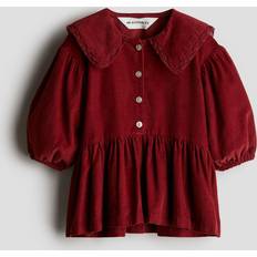 Babies Dresses Children's Clothing H&M Baby Red Corduroy cotton dress 9-12M